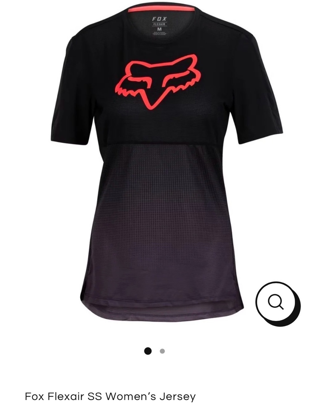 Fox 🦊 Flexair Women’s Black Short-Sleeve Wicking Trail Cycling T-shirt TruDri - Picture 2 of 8